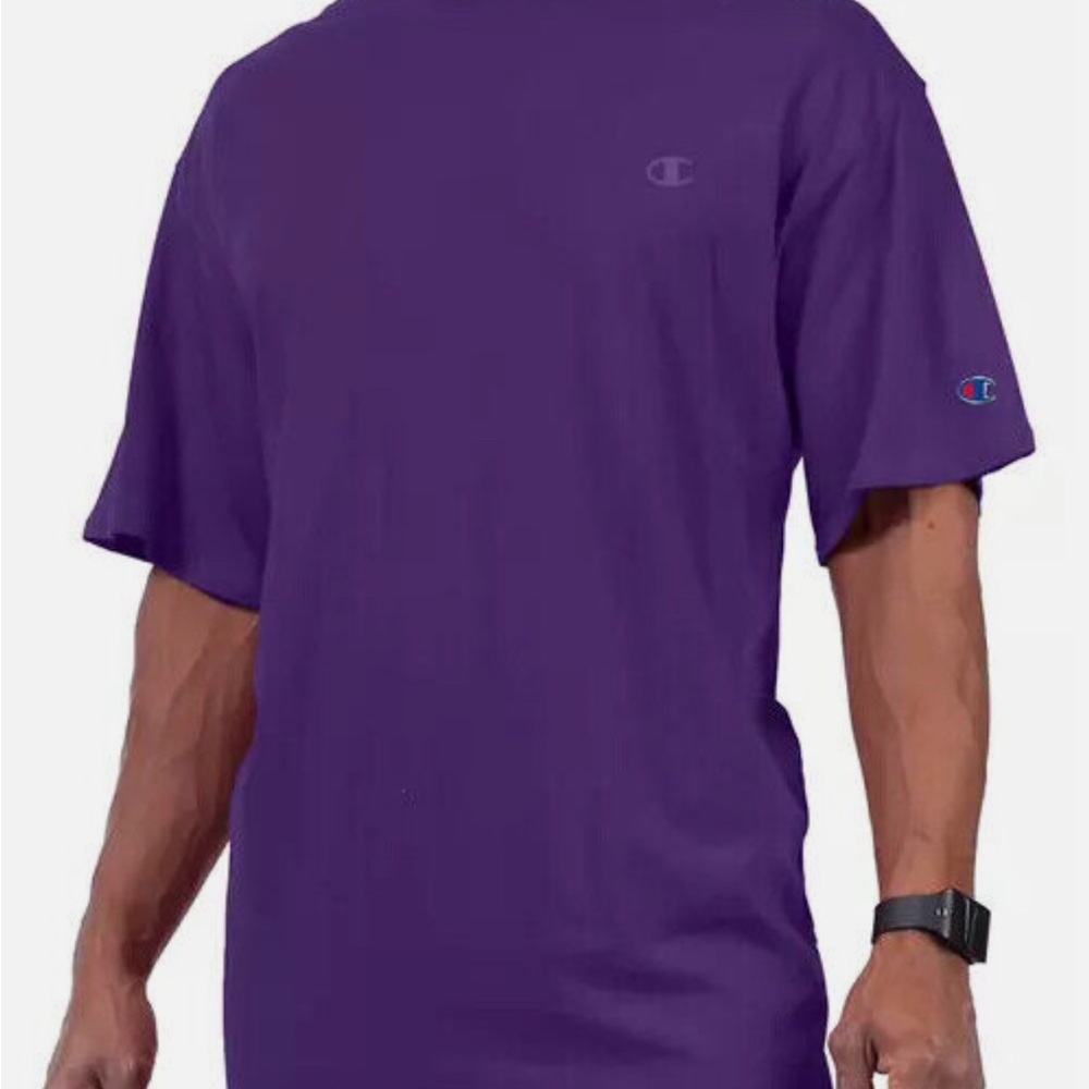 Champion Men's Deep Purple Short Sleeve Tee